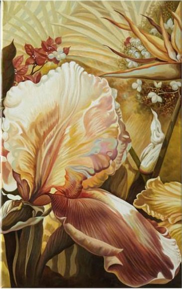 ирис2 - триптих цветы - оригинал