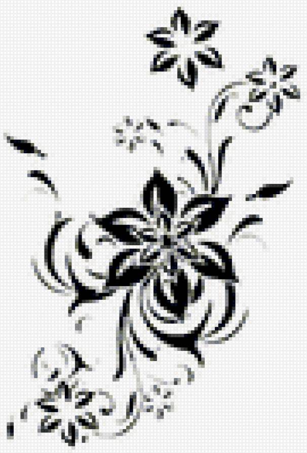 Узор 2 - узор, цветы, цветочный узор - предпросмотр