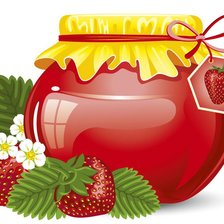 Схема вышивки «баночка варенья»