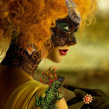 Схема вышивки «маска»