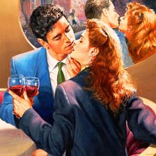 Схема вышивки «поцелуй»