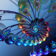 Схема вышивки «перья»