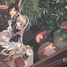 Схема вышивки «Викторика и Кудзё»