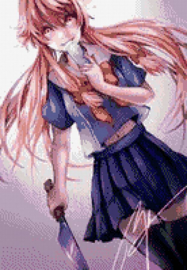 Юно Гасай - оружие, аниме, дневник будущего - предпросмотр