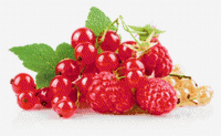 Смородина с малинкой - красная и белая смородина, ягоды, малина - предпросмотр