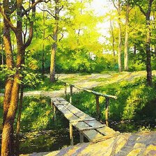 Схема вышивки «Мостик»