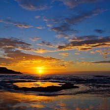 Схема вышивки «закат»