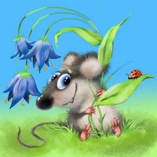 Схема вышивки «Мышонок»