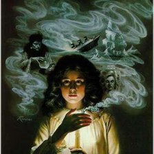 Схема вышивки «Девочка со свечей»