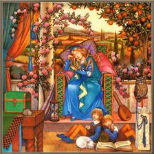 Схема вышивки «спящая красавица»