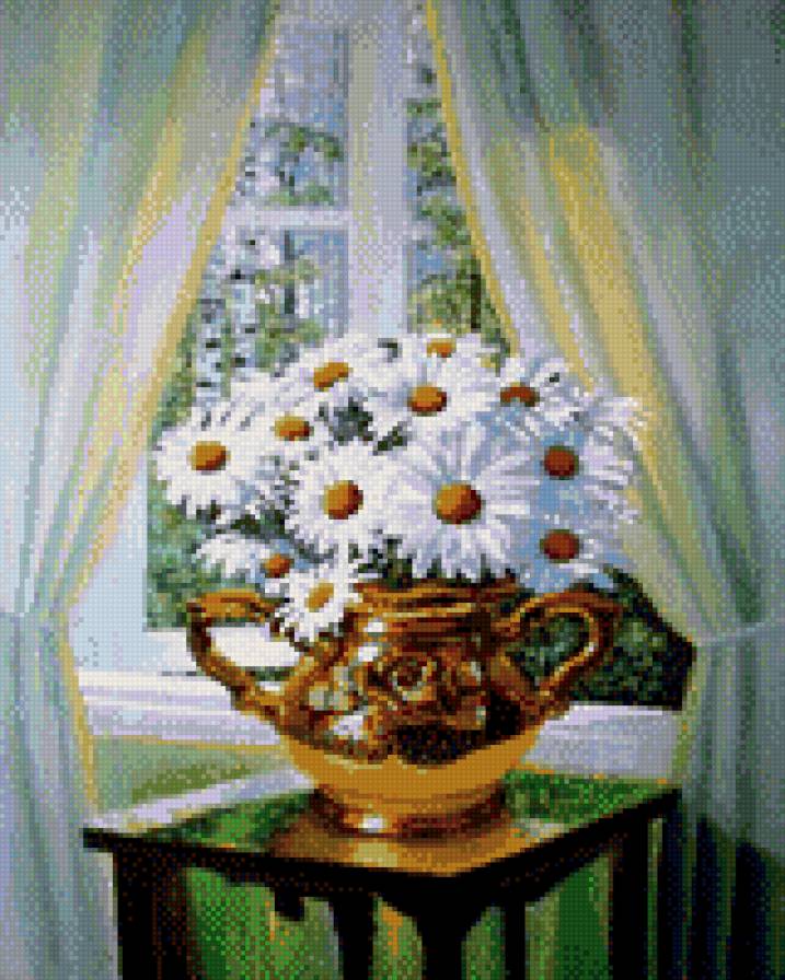 ромашки - букет, ромашки - предпросмотр