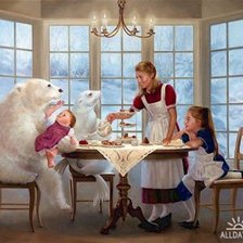 Схема вышивки «в гостях»