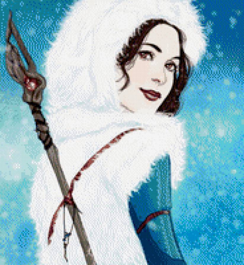 женский образ - девушки, люди, воин, воительница, портрет, зима, женщина - предпросмотр