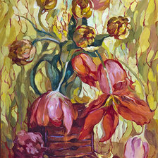 Схема вышивки «Тюльпанное настроение.»