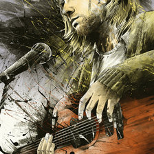 Схема вышивки «Курт Кобейн.Арт»