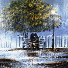 двое под дождем