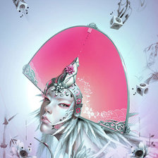 Схема вышивки «Девушка»