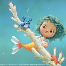 Схема вышивки «маленькая русалочка»