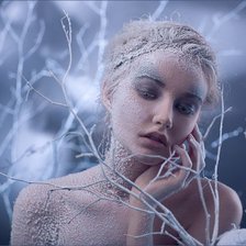 Схема вышивки «Морозная девушка»