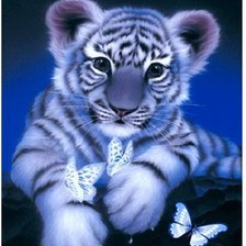 Схема вышивки «Тигренок»