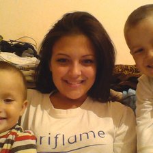 Схема вышивки «я с малышами»