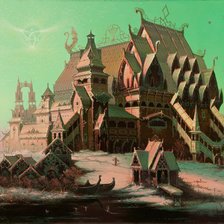 Схема вышивки «Храм»