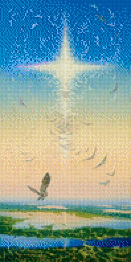 Между небом и землёй - картина угланова - предпросмотр