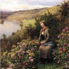 Схема вышивки «цветочница»