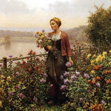 Схема вышивки «цветочница»