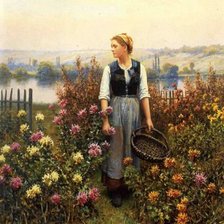 Схема вышивки «цветочница»