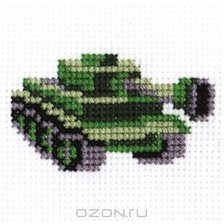 Схема вышивки «Танк»