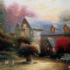 Схема вышивки «Домик»