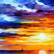 Схема вышивки «закат 1»