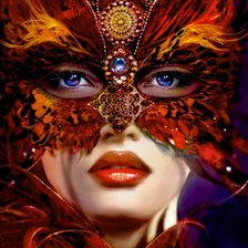 Схема вышивки «маска»