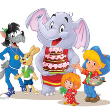 Схема вышивки «мультяшки»