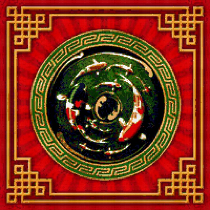 9 карпов - карп, рыба, фэн-шуй - предпросмотр