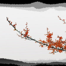 Схема вышивки «Ветка сакуры 2»