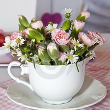 Чаша с цветами