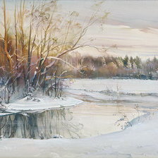 Схема вышивки «Зима»