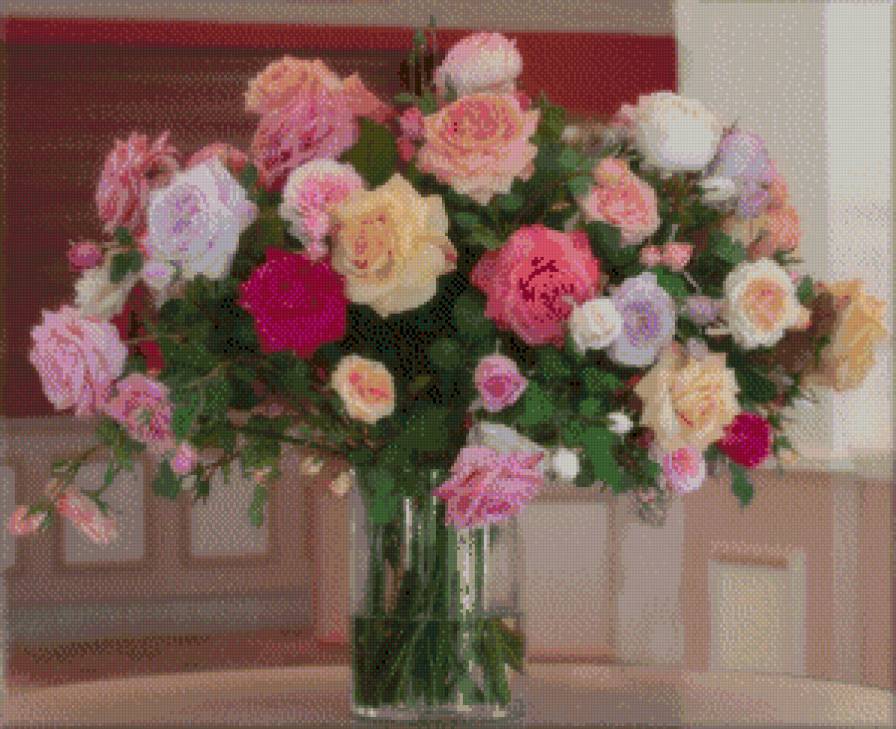 Королева цветов - букет, розы - предпросмотр