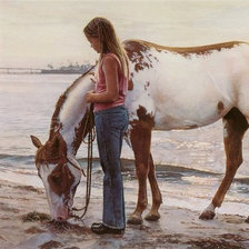 Схема вышивки «Прогулка у реки»