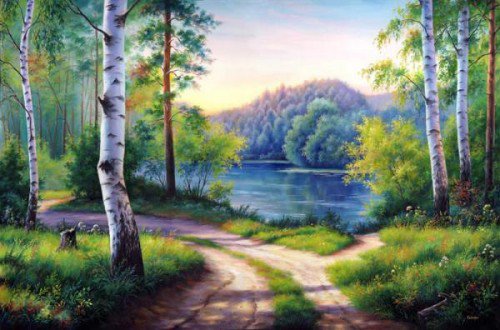 картина капырина - природа, пейзаж - оригинал