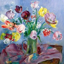 Схема вышивки «тюльпаны»