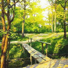 Схема вышивки «Мостик»