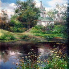 Схема вышивки «Дорога к храму 3»