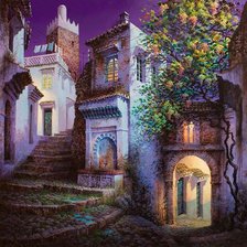 Схема вышивки «Ночной город 2»