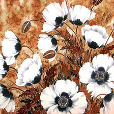 Схема вышивки «пано маки»