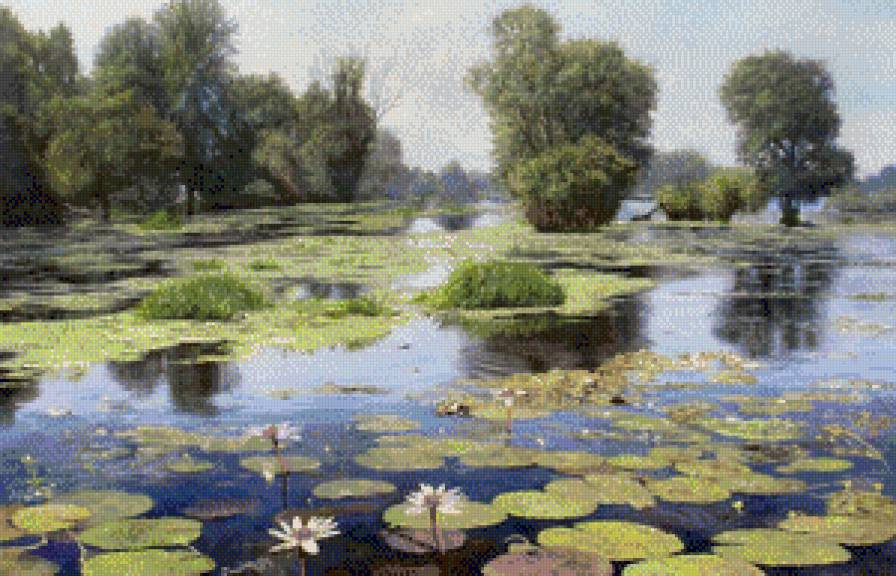 Тихий пруд 2 - пейзаж, вода, природа - предпросмотр