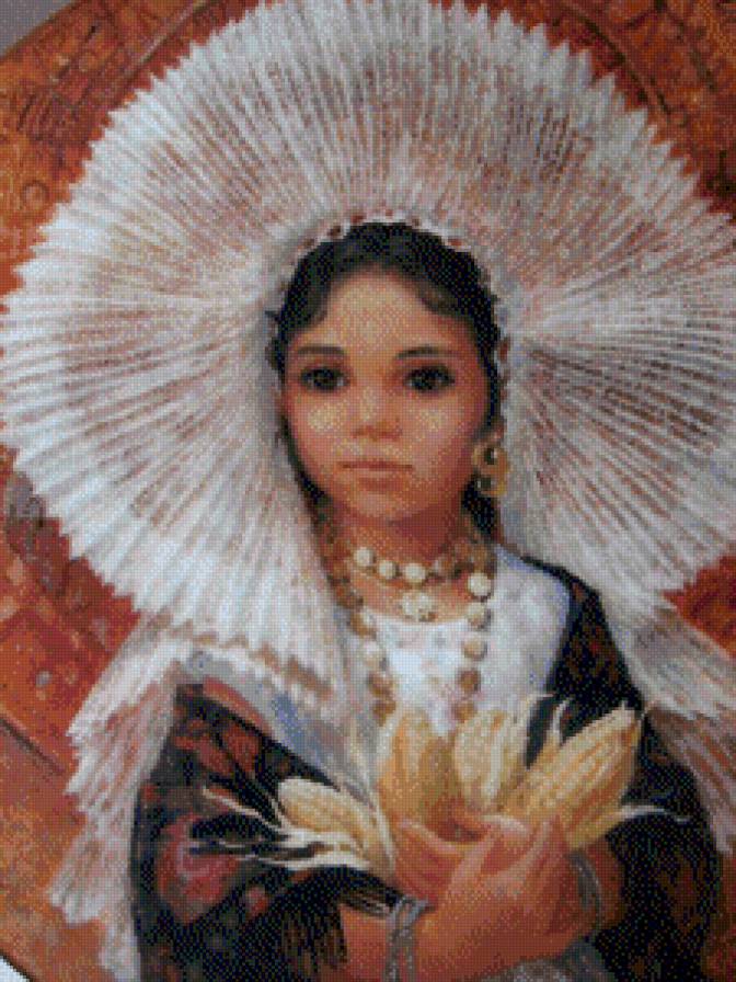 Девочка индианка - дама, люди - предпросмотр