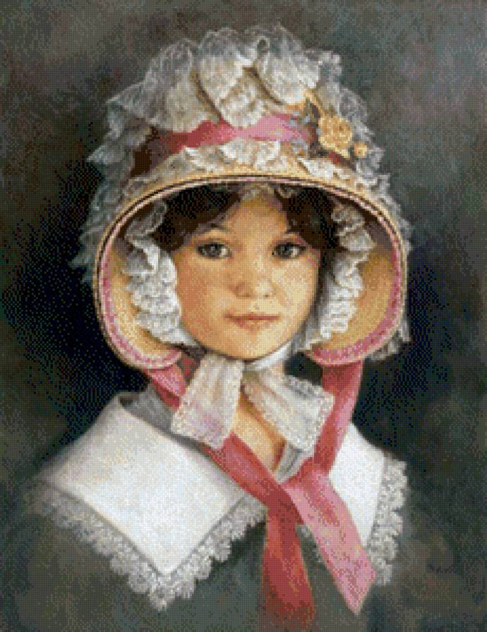 Ретро девочка 2 - люди, дама - предпросмотр